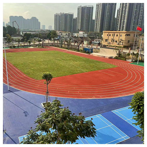 东莞中山东凤镇中心小学无缝预制型跑道